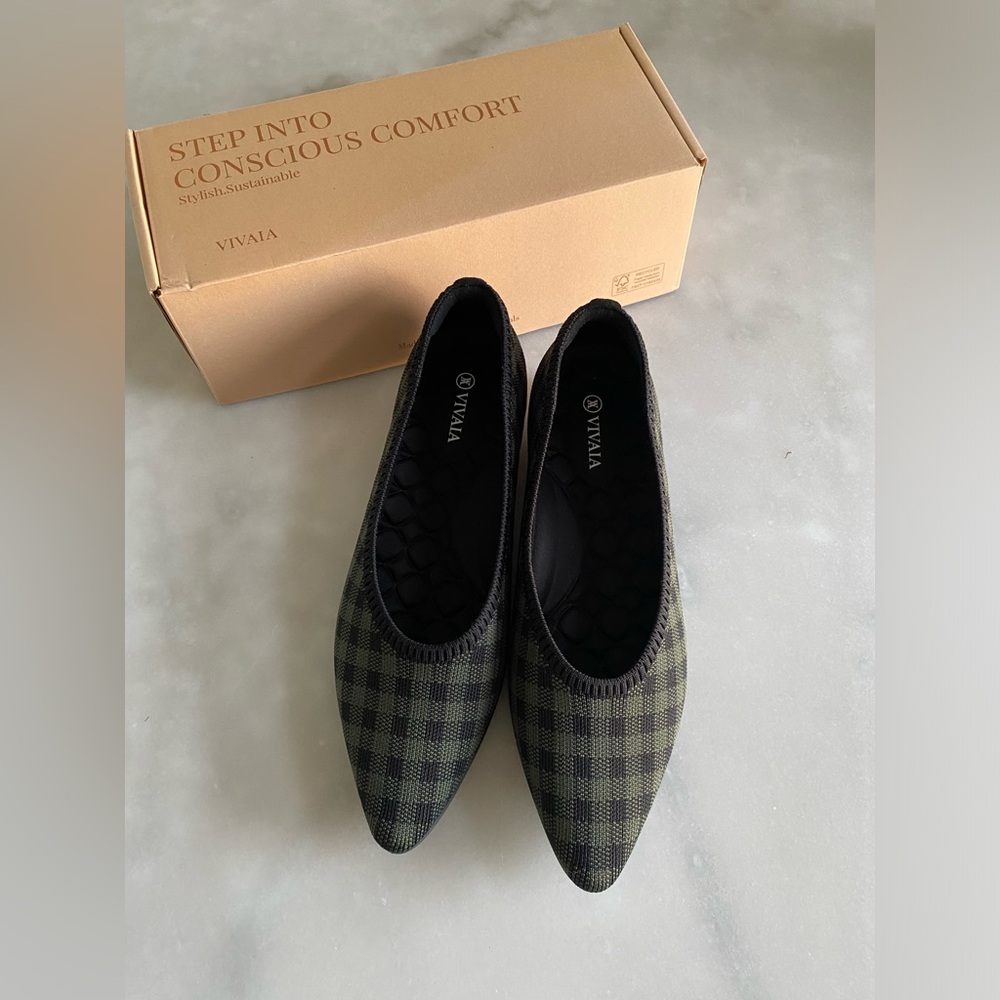 New! Vivaia Lightweight Pointed-Ballet Flats (Aria Walker) size EU 41 US 9.5 - Picture 2 of 9